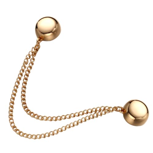 TOPPERFUN Magnetische Brosche Für Kleidung Vintage Stil Praktische Dekoration Für Schals Handtaschen Und Pullover Magnetverschluss Für Sicheres Fixieren Von Kleidung Goldene Ausführung von TOPPERFUN