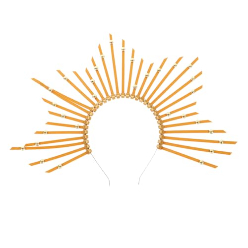 TOPPERFUN Mary Krone Haarreif Damen Haarschmuck Stern Tiara Kopfschmuck für Party Festliche DIY Kostümaccessoires von TOPPERFUN