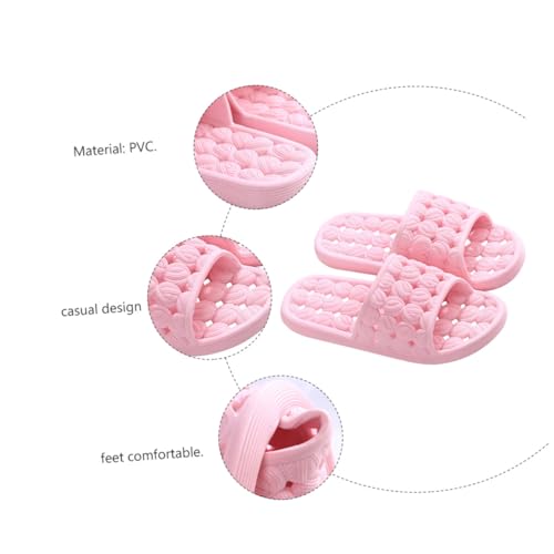 TOPPERFUN Massage Sandalen Damen Herren Indoor Hausschuhe mit Hohlem Design Offene Zehen Angenehm und Bequem Fußmassagefunktion Rutschfest für Frühling und Sommer Zuhause von TOPPERFUN