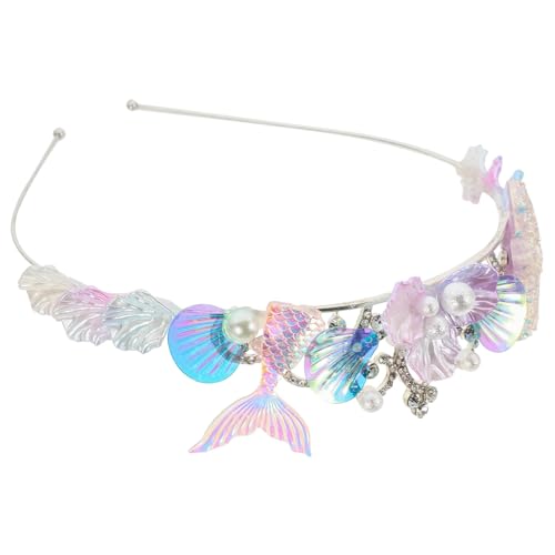 TOPPERFUN Meerjungfrau Haarschmuck mit Muscheln und Strass Komfortables Cosplay Stirnband für Mädchen Festlicher Kopfschmuck für Party und Familienfeier Langlebig und Auffällig von TOPPERFUN