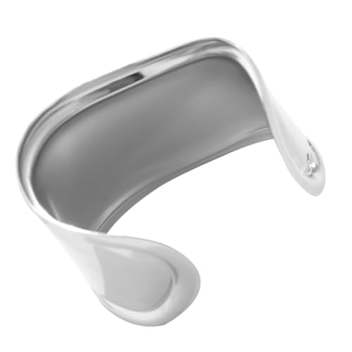 TOPPERFUN Metall Manschette Armband Für Frauen Offener Armreif Verstellbar Handgelenk Schmuck Armreifen Minimalistisches Design Schickes Schmuckstück Damen Armreif von TOPPERFUN
