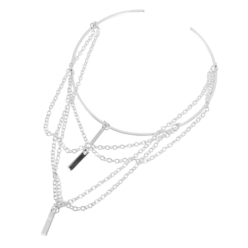 TOPPERFUN Metallischer Armreif für Damen Verstellbares Offenes Armband mit Kette Elegantes Oberarm Schmuckstück für Hochzeiten Geburtstage und Besondere Anlässe von TOPPERFUN