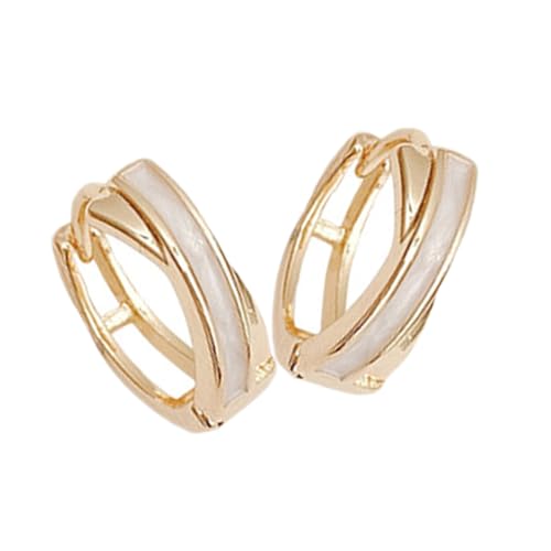 TOPPERFUN Creolen Für Damen Einfache Huggie-ohrringe Aus Robustem Material Modischer Piercingschmuck Für Verschiedene Anlässe von TOPPERFUN