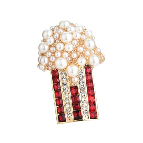 TOPPERFUN Mode Popcorn Brosche Legierung Anstecknadel Damen Kleid Schmuck Mehrzweck Dekoration für Hochzeiten Partys Alltag TOPPERFUN Mode Popcorn Brosche Legierung Anstecknadel Damen Kleid Schmuck Mehrzweck Dekoration für Hochzeiten Partys Alltag von TOPPERFUN