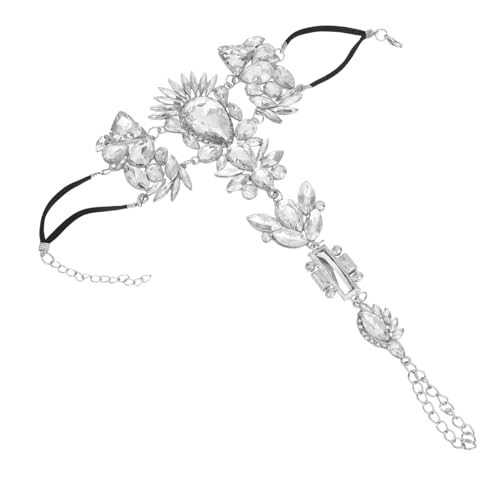 TOPPERFUN Modische Halskette Armband Fußkettchen Fußkettchen Für Damen Fußkette Schmuck Für Damen Funkelnde Körperkette Strand von TOPPERFUN