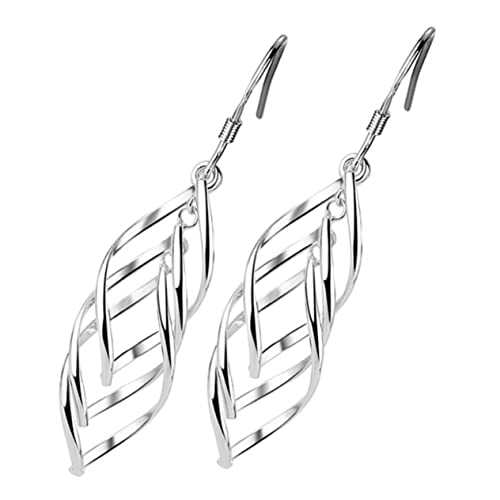 TOPPERFUN Gedrehte Ohrschmuck Ohrringe Kupfer Brautpartei Kleid Zubehör Für Frauen Mädchen Hautfreundlich Sicher Tragbar von TOPPERFUN