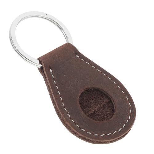 TOPPERFUN Münzhalter Schlüsselanhänger Multifunktionale Tasche für Münzen Schlüssel und Zugangskarten Kompakt und Tragbar Elegantes Design Braun von TOPPERFUN