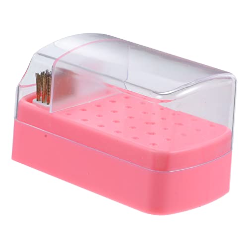 TOPPERFUN Nagelbohrer Aufbewahrungsbox 30 Löcher Transparente Organizer für Nagelschleifköpfe Ergonomisches Design Praktisch für Maniküre mit Deckel von TOPPERFUN