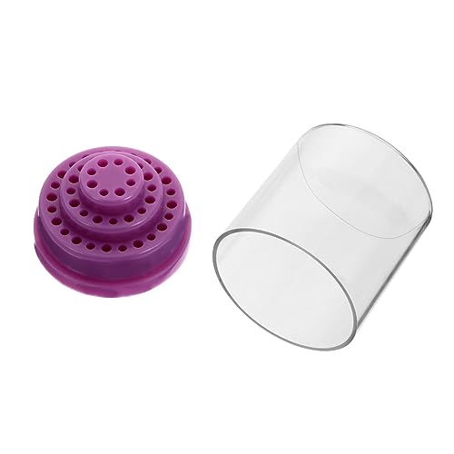 TOPPERFUN Nagelbohrer Bit Halterung Aufbewahrungsbox Transparente Organizer für Zuhause Maniküre und Nagelkunst Kreativ und Praktisch für Nageltraining und DIY von TOPPERFUN