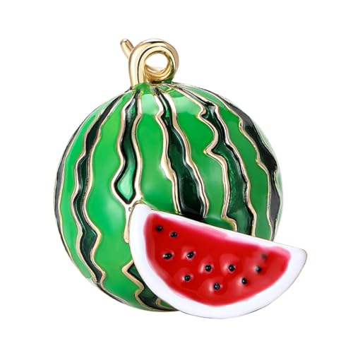 TOPPERFUN Niedliche Wassermelonen emaille brosche Vielseitige Anstecknadel für Kleidung Rucksäcke Hüte Modisches Accessoire für Damen und Mädchen Geschenkbox Inklusive Kragenverzierung von TOPPERFUN