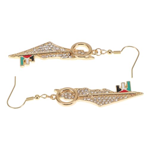TOPPERFUN Ohrhänger Palästina Landkarten Design Leichte Langlebige Patrioten Ohrringe mit Funkelnden Strasssteinen Modisch für Damen Alltag Party und Besondere Anlässe TOPPERFUN Ohrhänger Palästina Landkarten Design Leichte Langlebige Patrioten Ohrringe mit Funkelnden Strasssteinen Modisch für Damen Alltag Party und Besondere Anlässe von TOPPERFUN