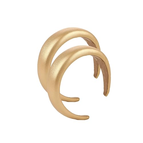 TOPPERFUN PU Haarband Einfarbigem Design Haaraccessoire für Damen und Mädchen Leicht und Bequem für Verschiedene Anlässe und Outfits von TOPPERFUN
