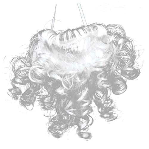 TOPPERFUN Party Dress -up Erwachsene Schnurrbärte Borste Dame Halloween Männer gefälscht Requisiten Party-Gesichtsbehaarung Requisiten Gesichtsbehaarung Langer Weiß von TOPPERFUN