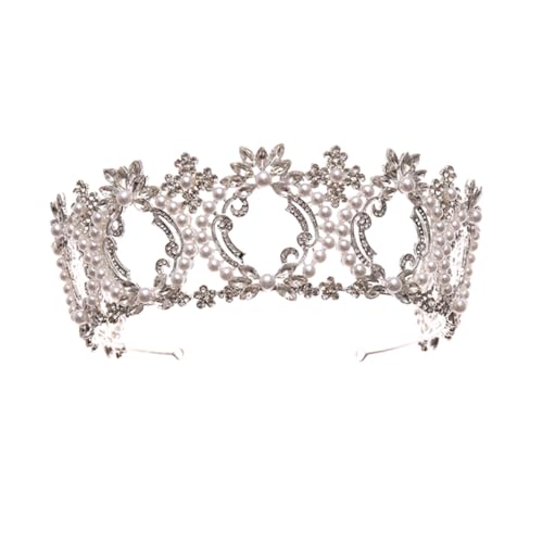 TOPPERFUN Perlen Halbkronen Tiara mit Funkelnden Strasssteinen Zarte Braut Haarspange für Hochzeit Geburtstagsfeier und Festliche Anlässe Leicht Formstabil und TOPPERFUN Perlen Halbkronen Tiara mit Funkelnden Strasssteinen Zarte Braut Haarspange für Hochzeit Geburtstagsfeier und Festliche Anlässe Leicht Formstabil und von TOPPERFUN