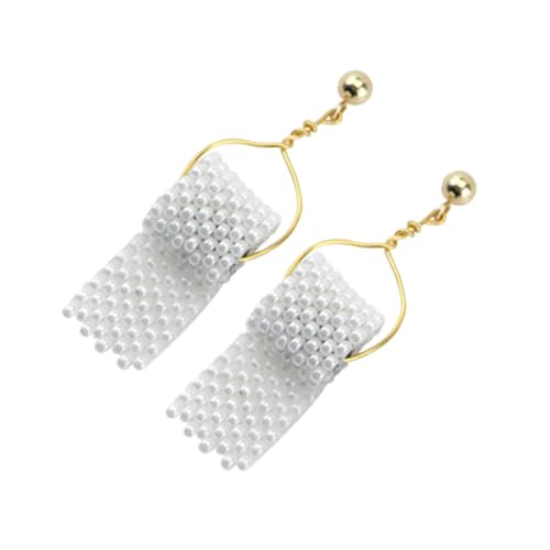 TOPPERFUN Perlen Ohrringe Damen Kreative Rollpapier Tropfen Eardrop Ohrhänger Schmuckset Weiß Leicht Haltbar Alltag Party Geeignet Modisch für Frauen Mädchen TOPPERFUN Perlen Ohrringe Damen Kreative Rollpapier Tropfen Eardrop Ohrhänger Schmuckset Weiß Leicht Haltbar Alltag Party Geeignet Modisch für Frauen Mädchen von TOPPERFUN