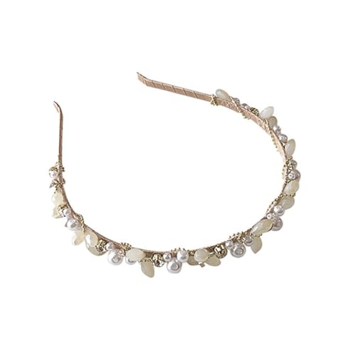 TOPPERFUN Perlen haarreif Design und Strassbesatz Elegantes Haarschmuck accessoire für Damen Modisches Stirnband für Alltag Party und Besondere Anlässe von TOPPERFUN