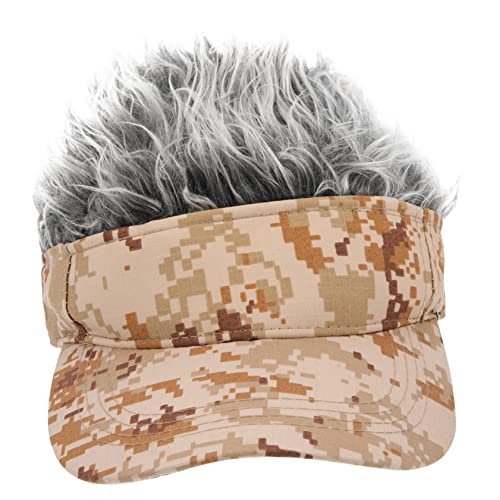 TOPPERFUN Perücke Baseballmütze Hutperücke Baseballkappenperücke Herren Damen Outdoor Cosplay Requisite Tragbar Geschenk von TOPPERFUN