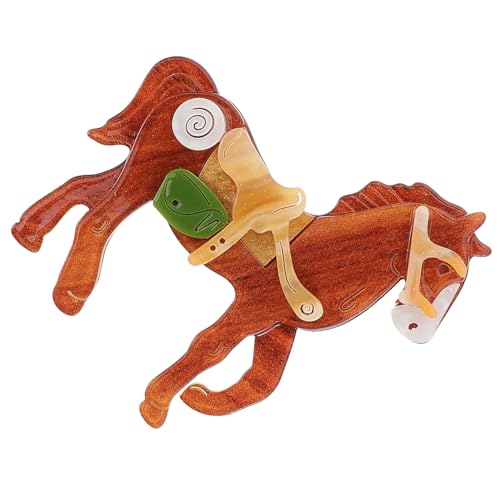 TOPPERFUN Pferdebrosche Kreatives Tier Accessoire Für Damen Hüte Jacken Und Rucksäcke – Westernschmuck Für Neujahrsfeiern Und Den Alltagsstil von TOPPERFUN