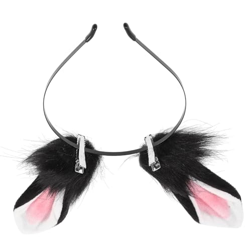 TOPPERFUN Plüsch Hasenohren Haarreif Damen Party Headband Bunny Ear Accessory Cosplay Kostüm Haarstyling für Geburtstag Karneval und Osterfest von TOPPERFUN