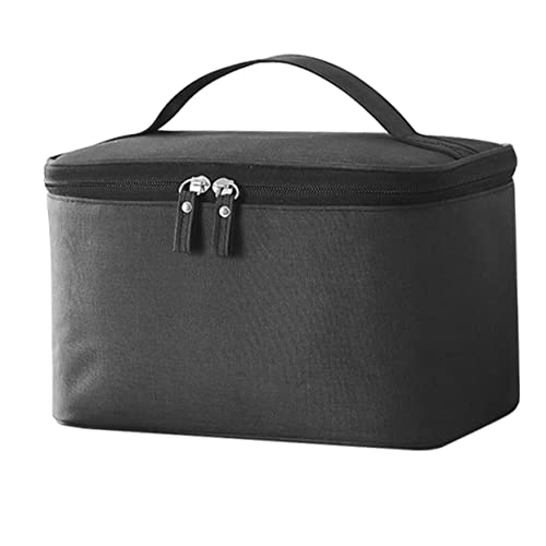 TOPPERFUN Reise Waschbeutel Große Kapazität wasserdichte Kosmetiktasche für Toilettenartikel Langlebiger Make Up Behälter für Damen und Herren Schwarz von TOPPERFUN