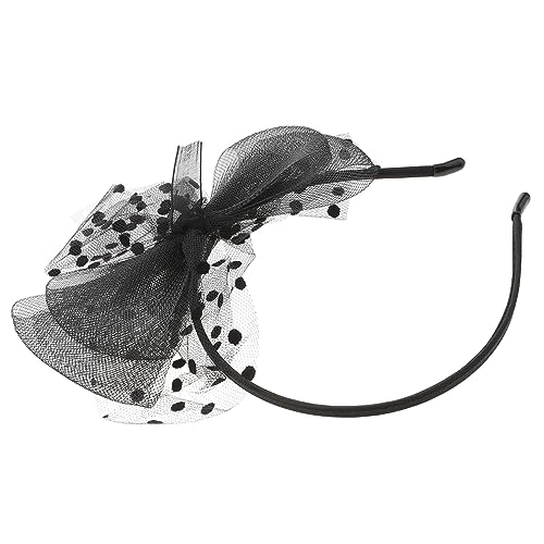 TOPPERFUN Netzgaze-stirnband Mit Schleier Stilvolles Stirnband Für Damen Und Mädchen Retro Haarband Großflächiger Netz-überzug von TOPPERFUN