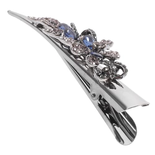 TOPPERFUN Retro Rhinestone Duckbill Haarklammer Funkelnde Haarspange für Mädchen Geeignet für Haartypen für Partys und Besondere Anlässe mit Rutschfester Funktion von TOPPERFUN