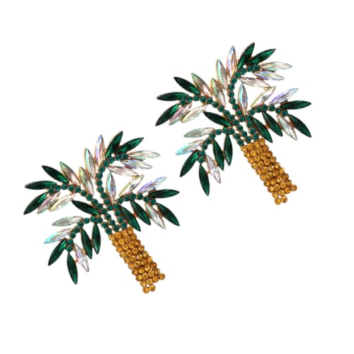 TOPPERFUN Rhinestone Alloy Ohrstecker Baum Ohrringe Damen Modisch Tropfen Ohrschmuck Party Alltag von TOPPERFUN
