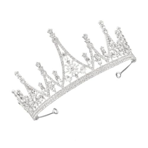 TOPPERFUN Rhinestone Brautkrone Halbkreis Form Hochzeits Haarreif Diadem für Geburtstag Party Damen Brautschmuck Silber Glamouröses Haar Accessoire TOPPERFUN Rhinestone Brautkrone Halbkreis Form Hochzeits Haarreif Diadem für Geburtstag Party Damen Brautschmuck Silber Glamouröses Haar Accessoire von TOPPERFUN