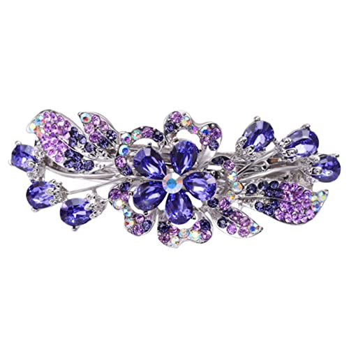 TOPPERFUN Rhinestone Haarklammern für Damen Haarspangen mit Glitzersteinen für Haartypen für Partys Schule Büro und Alltag Haaraccessoires für von TOPPERFUN