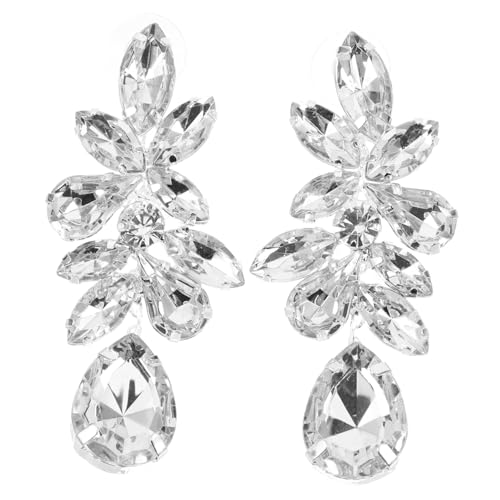 TOPPERFUN Rhinestone Ohrstecker Damen Glitzernde Party Ohrringe Schmuckaccessoires Für Hochzeit Bankett Abendveranstaltung von TOPPERFUN
