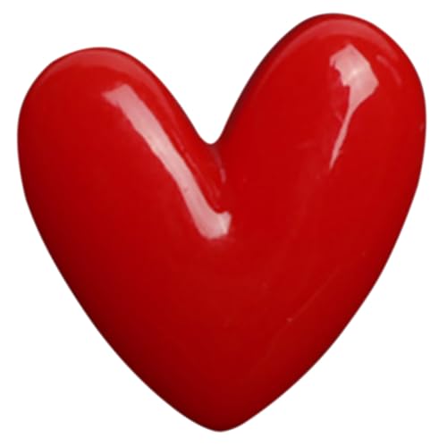 TOPPERFUN Romantische Herz Brosche für Damen Langlebiger Verblassungsresistenter Anstecker Vielseitig Tragbar an Kleidung Taschen Hüten für Partys und Alltag Minimalistisches Design von TOPPERFUN