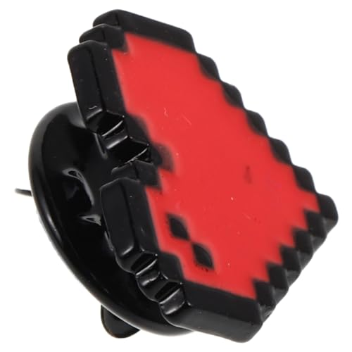 TOPPERFUN Rote Herz Brosche Anstecknadel aus Zinklegierung Modisches Schmuck Accessoire für Kleidung Rucksäcke und Taschen für Partys Valentinstag und Romantische Anlässe von TOPPERFUN