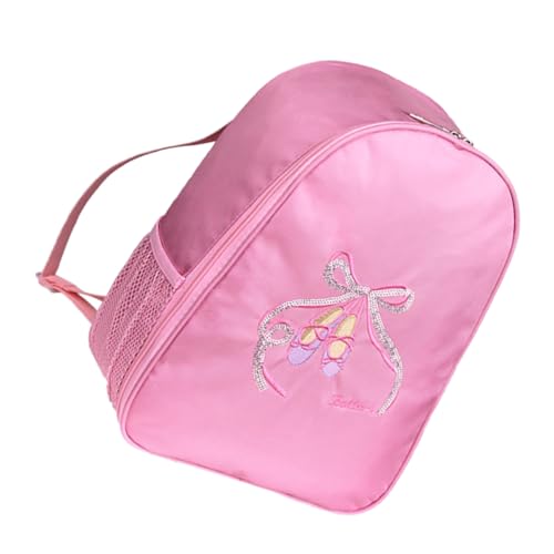 TOPPERFUN Rucksack Für Mädchen Mit Besticktem Design Balletttasche Aus Nylon Und Polyester Großes Fassungsvermögen Für Ballettschuhe Kleid Outfits Handtücher Und Accessoires Für Tanzkurse Un von TOPPERFUN