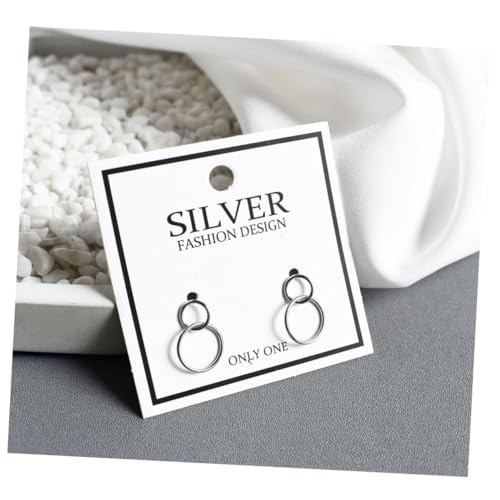 TOPPERFUN Runde Ohrhänger aus Sterling Silber Leicht und Langlebig Kreatives Design Modischer Damenschmuck als für Freundin Ehefrau Mutter von TOPPERFUN