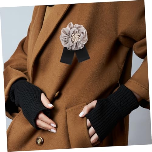 TOPPERFUN Satin Stoff Blume Brosche Anstecknadel für Damen Jacke Hut Rucksack Kleidung Pin und Clip Design Langlebig und Sicher Vielseitig für Anzug Halstuch Geschenkidee von TOPPERFUN