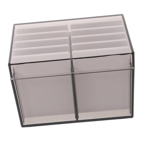 TOPPERFUN Schichten Acryl Wimpern Aufbewahrungsbox Weiß Transparent Leicht Tragbar Organizer für Falsche Wimpern Frau Kosmetik Reise Makeup Zubehör von TOPPERFUN