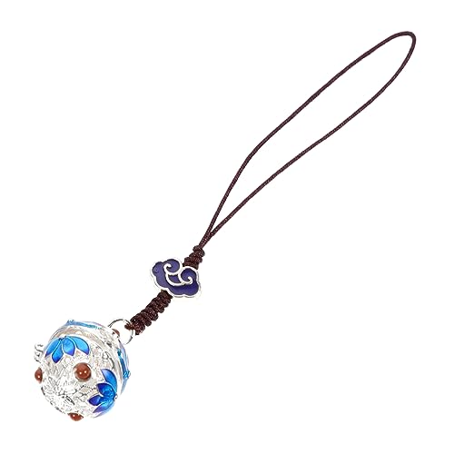 TOPPERFUN Dekorativer Hohler Beutelkugel Schlüsselanhänger Selbstgemacht Handy Anhänger in Chinesischem Stil Taschenanhänger Dekoration für Autoschlüssel und Mobiltelefone von TOPPERFUN