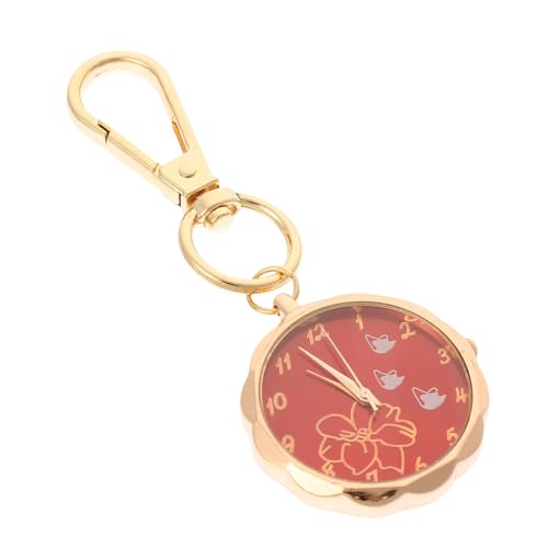 TOPPERFUN Schlüsselanhänger Uhr Krankenschwester Praktische Taschenuhr mit Clip für Pflegekräfte Unisex Rot Nummern Design TOPPERFUN Schlüsselanhänger Uhr Krankenschwester Praktische Taschenuhr mit Clip für Pflegekräfte Unisex Rot Nummern Design von TOPPERFUN