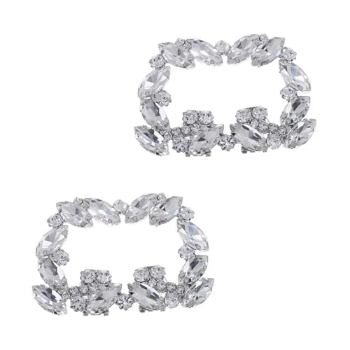 TOPPERFUN Schuhclips Abnehmbare Dekorative Brautschuh Schnallen Vielseitige Strass Schmuck Clips für Damen Schuhe Geeignet für Hochzeit Party Tanzveranstaltungen von TOPPERFUN