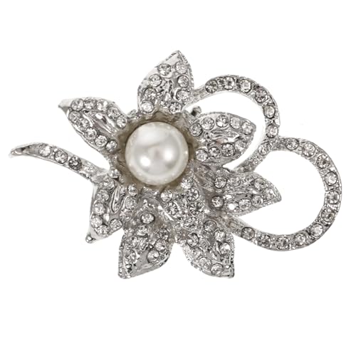 TOPPERFUN Schuhclips für Frauen Abnehmbares Strass Schuhzubehör Kunstperlen Schuhschnallen Zarte Schuhdekoration für Hochzeit und Freizeit von TOPPERFUN