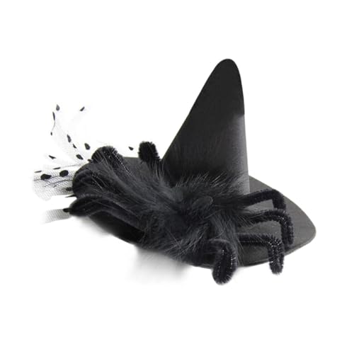 TOPPERFUN Schwarzer Spider Witch Haarclip Feines Material Glatte Textur Sicher für Halloween haarschmuck Passend für Frauen für Halloween Cosplay Party und Festliche Anlässe von TOPPERFUN