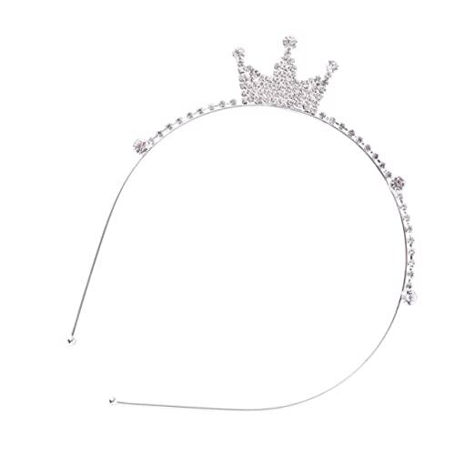 TOPPERFUN Stirnband Krone aus Langlebigem Legierungsmaterial Funkelnder Haarschmuck mit Strasssteinen für Mädchen als Party und Bühnenaccessoire für Geburtstags und Festtagsdekoration von TOPPERFUN