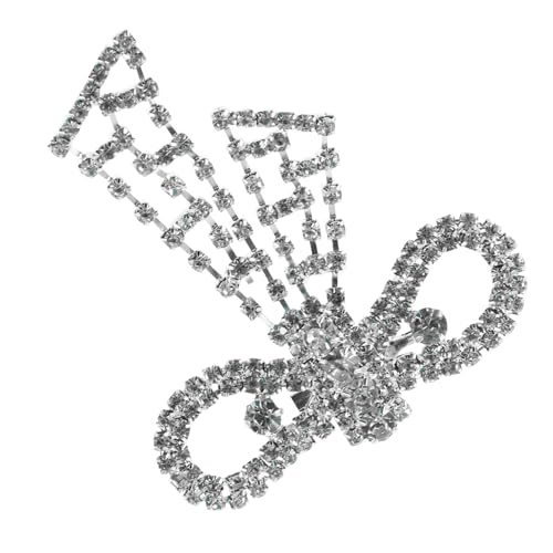 TOPPERFUN Strass Brosche Schleife mit Quaste Abnehmbare Anstecknadel für Schuhe Taschen Kleidung Sicherer Halt Eleganter Vintage stil Vielseitiges Schmuckaccessoire für Hochzeit Party Gala von TOPPERFUN