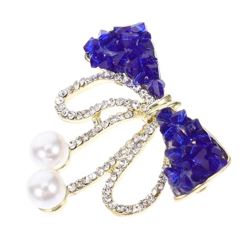 TOPPERFUN Strass Brosche Schleifen design Voll mit Funkelnden Kristallen Vielseitige Anstecknadel für Kleidung und Taschen Modisches Schmuckaccessoire für Damen und Festliche Anlässe von TOPPERFUN