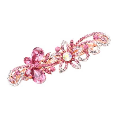 TOPPERFUN Strass Haarklammer Schmetterling Haarspange für Frauen Party Haarschleifenclip Eleganter Haarschmuck Dauerhaftes Material Originelles Accessoire für Mädchen von TOPPERFUN