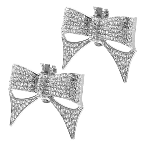 TOPPERFUN Strass Schuhornament Damen Abnehmbare Schleifen Dekoration für Schuhe Selbstgemacht Zubehör Festlich für Hochzeiten und Partys von TOPPERFUN