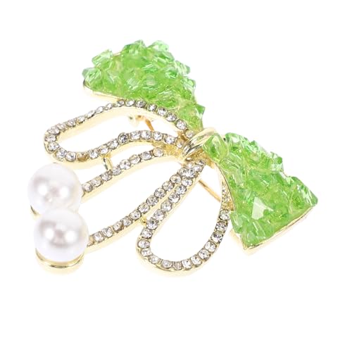 TOPPERFUN Strassbesetzte Damenbrosche Schleifen design Eleganter Anstecker für Hochzeit und Alltag Vintage Stil Schmuck für Kleidung und Taschen von TOPPERFUN