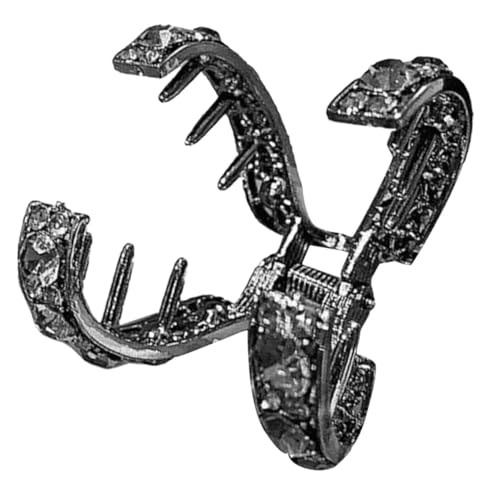 TOPPERFUN Strassbesetzte Haarklammer Förmig aus Langlebiger Legierung Rutschfester Haarclip für Hohen Pferdeschwanz Modischer Schmuck für Damen Vielseitig für Alltag und Besondere Anlässe von TOPPERFUN