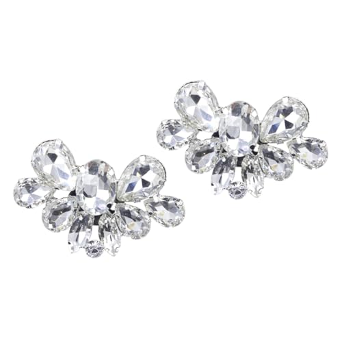 TOPPERFUN Strasssteine Schuhschnallen Abnehmbare Glitzer Schuhclips für Damen Pumps Sandalen Flats Vielseitige Schuhdekoration Hochzeit Party von TOPPERFUN