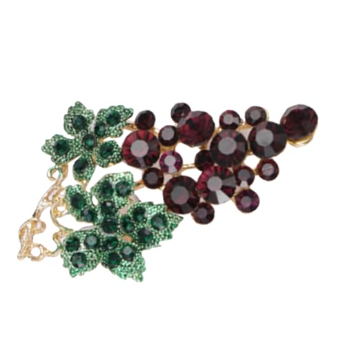 TOPPERFUN Stylische Traubenbrosche für Damen Elegantes Schmuckstück für Kleidung und Schals Langlebiges Design Perfektes Accessoire für TOPPERFUN Stylische Traubenbrosche für Damen Elegantes Schmuckstück für Kleidung und Schals Langlebiges Design Perfektes Accessoire für von TOPPERFUN